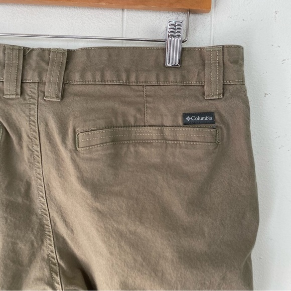Columbia Pants Mens 34x26* Brown Zip Pocket Canvas Outdoor Cotton Work Carpenter - Picture 10 of 14